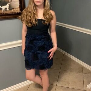 BCBGMAXAZRIA Navy Dress